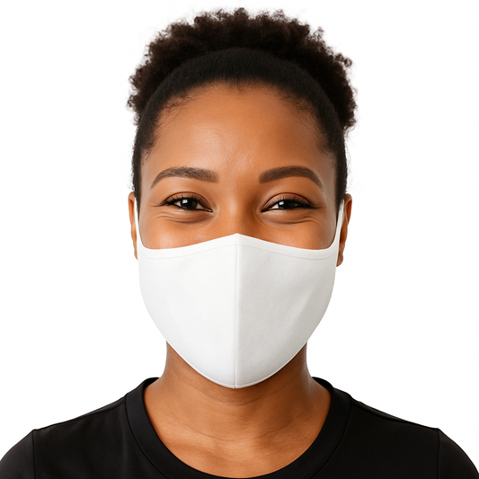 White Cloth Reusable and Washable Face masks - Unisex